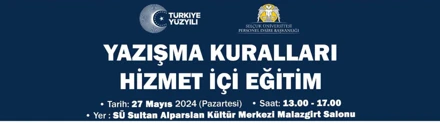 Hizmet İçi Eğitim (Resmi Yazışma Kuralları)